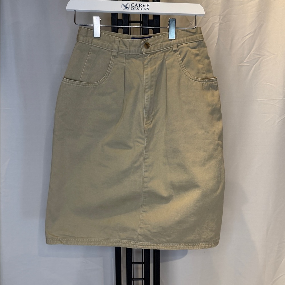 Ruff Hewn Women's‎ Beige Pencil Skirt (Vintage)